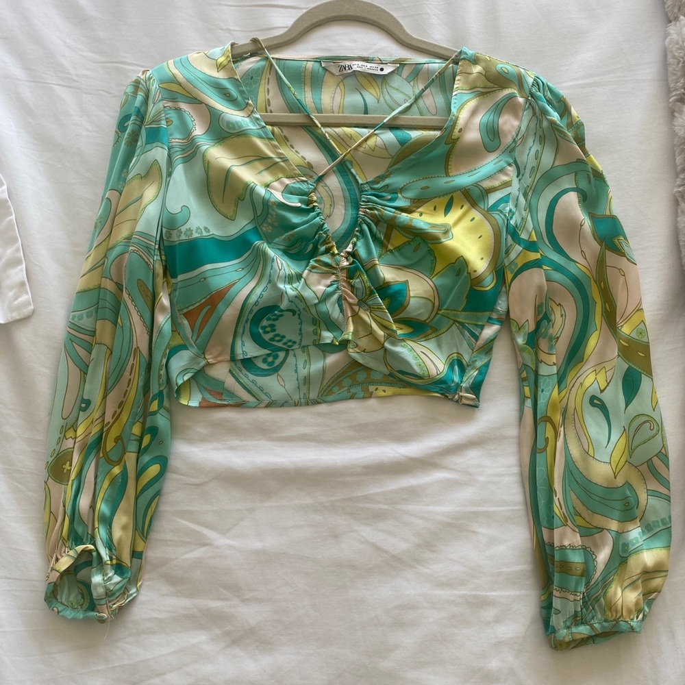 Zara pattern top - NEVER WORN